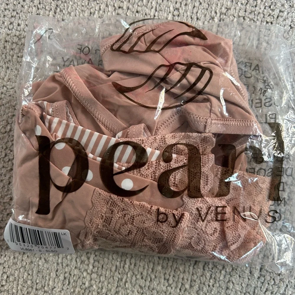 Pearl by Venus Lace Trim Boyshort 3Pk-Multi Pattern-Sz.S🤎 - Picture 6 of 6